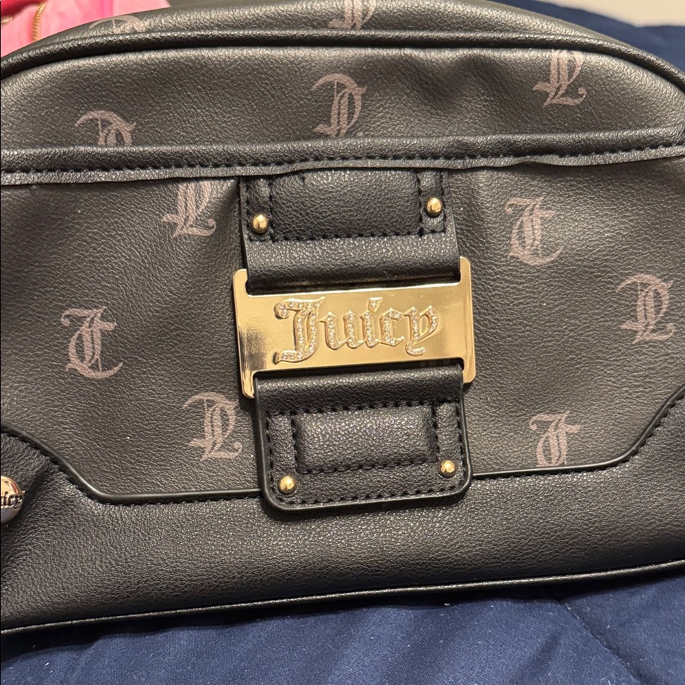 Juicy Couture Black Bag with Gold Accents